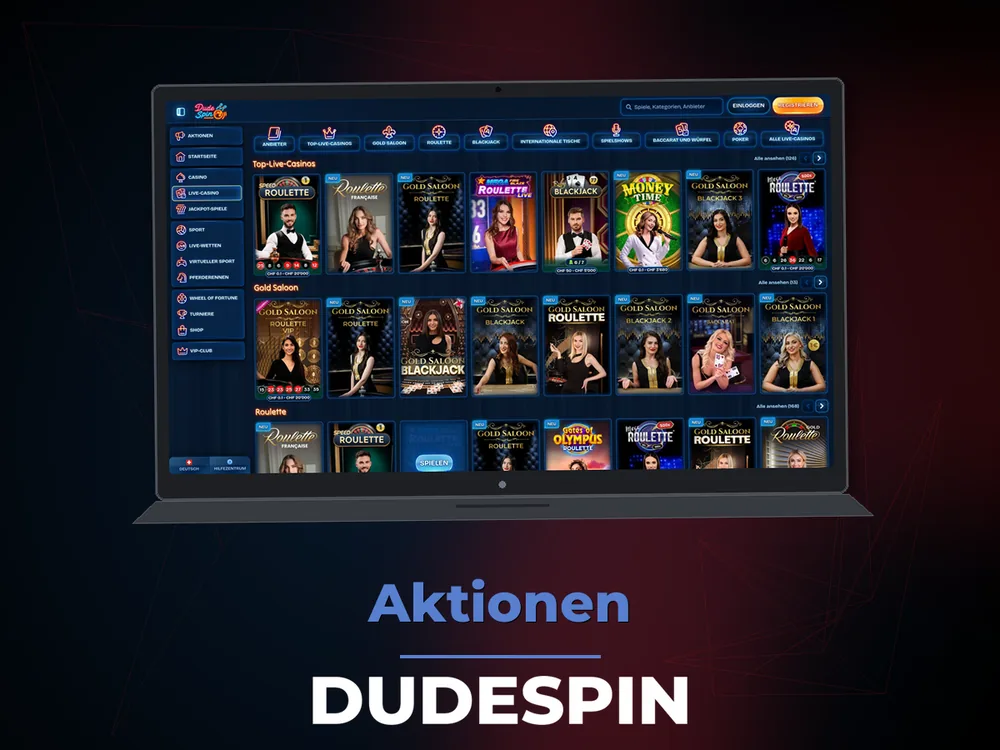 dudespin - Aktionen
