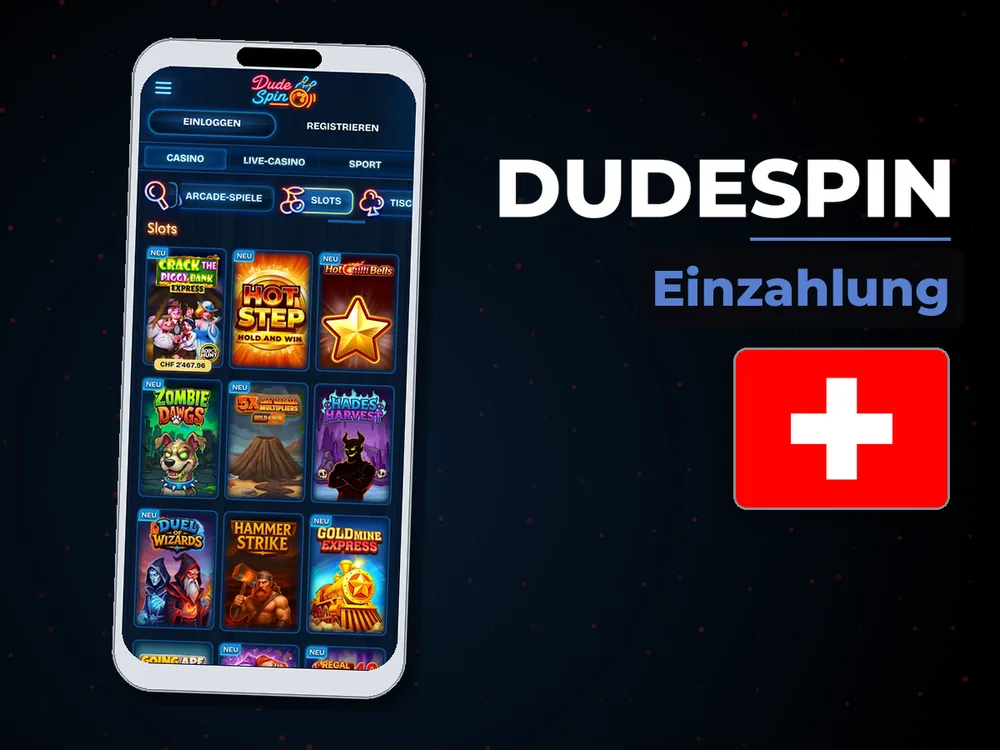 dudespin - Einzahlung